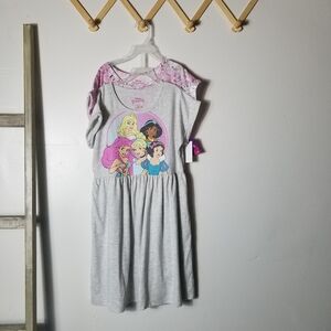 NWT TWO DISNEY GIRL'S PRINCESSES DRESSES SIZE 10/12 LARGE